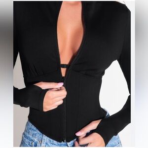 TA3 Black Women's corset top brand new with tags